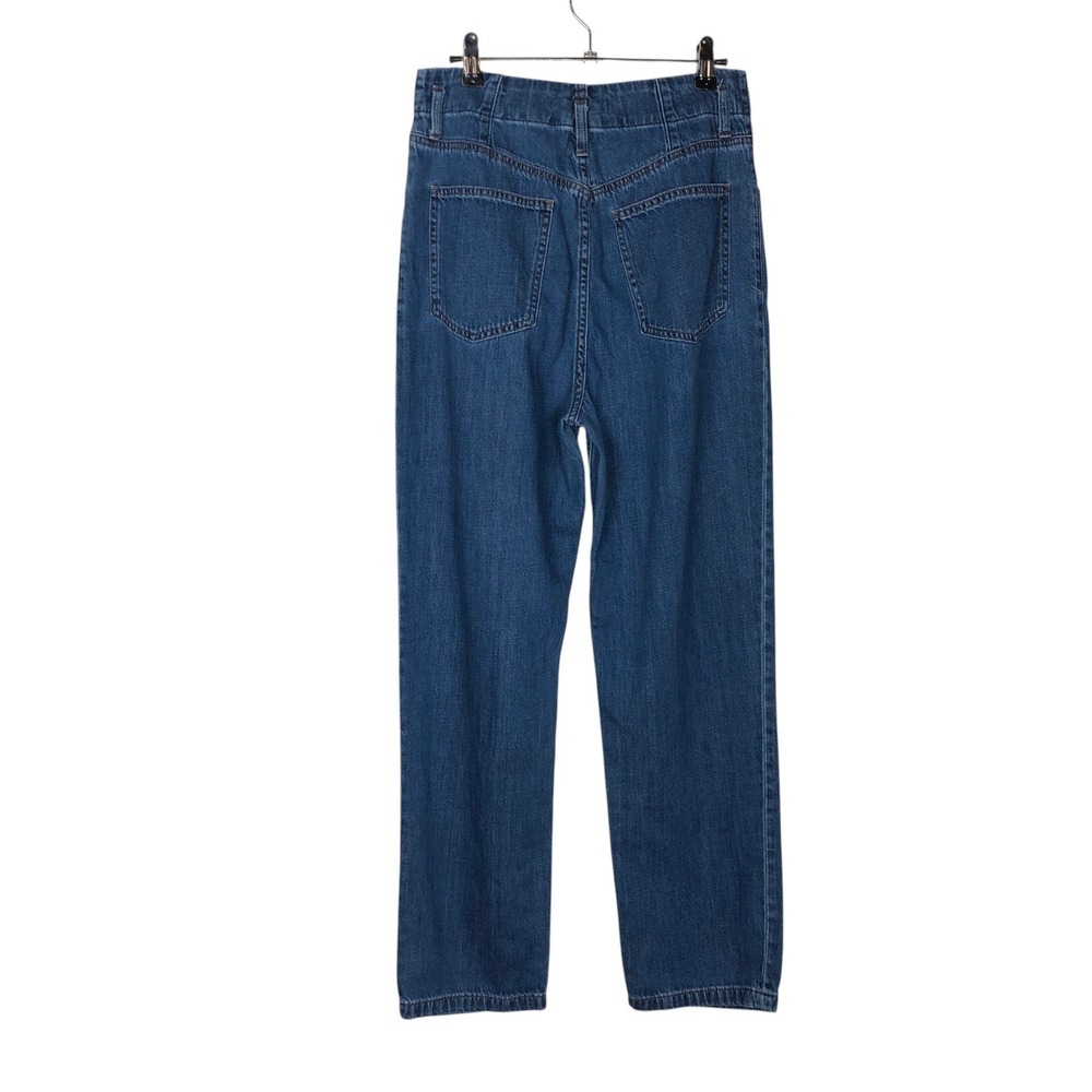 Uniqlo Womens Tapered Belted Pleated Jeans Size‎ 26 Blue MISSING BELT - Picture 3 of 15